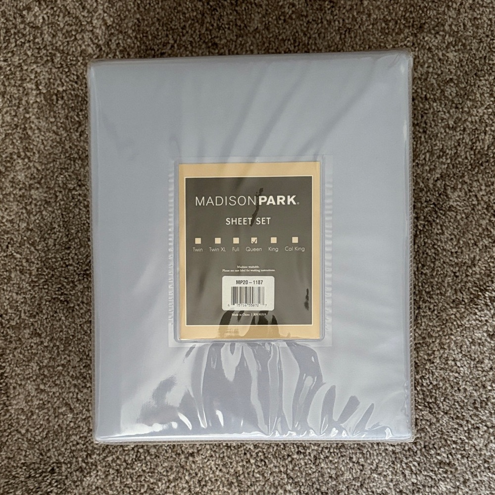 Madison Park Blue Sheet Set (Queen)
